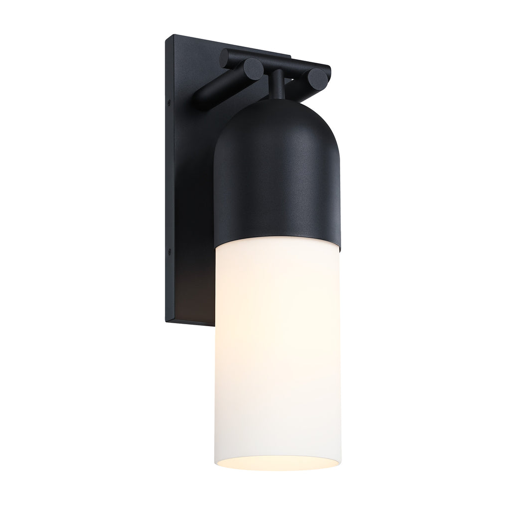 Ever Spring 14 in. 1-Light Black Outdoor Hardwired Wall Light Lantern Porch Sconce No Bulbs Included