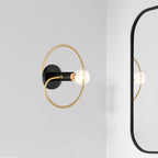 Stella 12 in. 1-Light Matte Black Modern Entryway Semi-Flush Mount with No Bulb Included