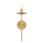 Fleur 6 in. 1-Light Brushed Gold Modern Wall Sconce