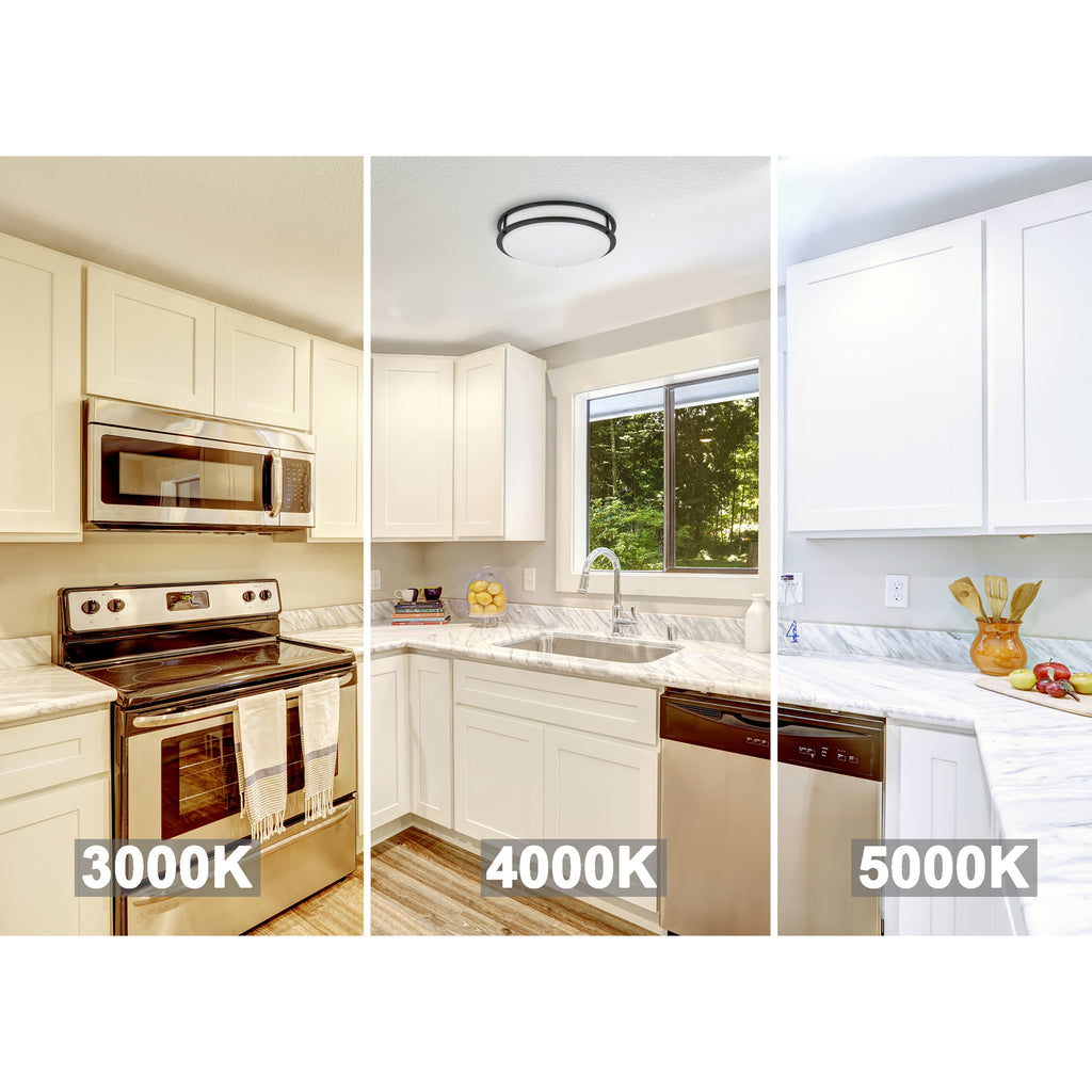 Round Integrated LED Flush Mount, 3 CCT