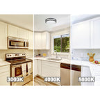 Round Integrated LED Flush Mount, 3 CCT