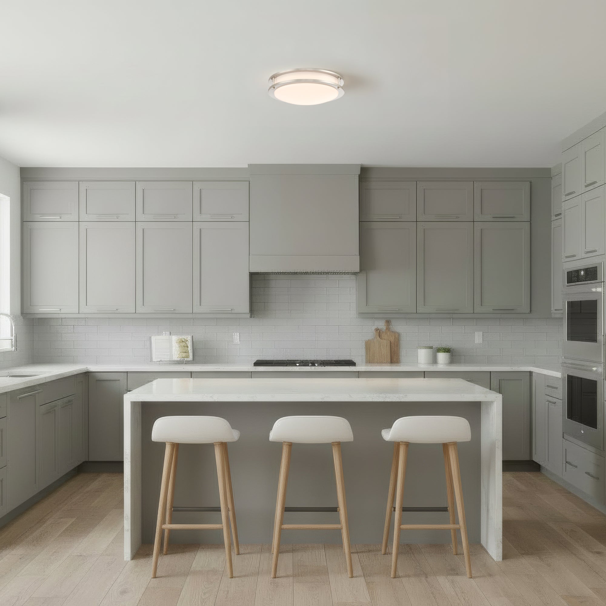 Round Integrated LED Flush Mount, 3 CCT