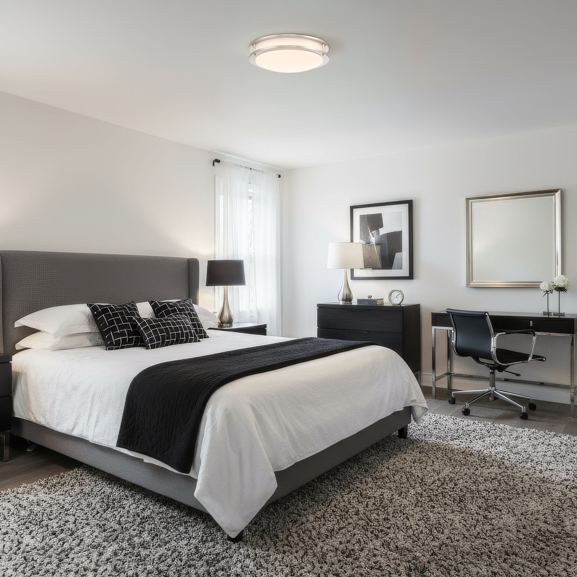 Round Integrated LED Flush Mount, 3 CCT