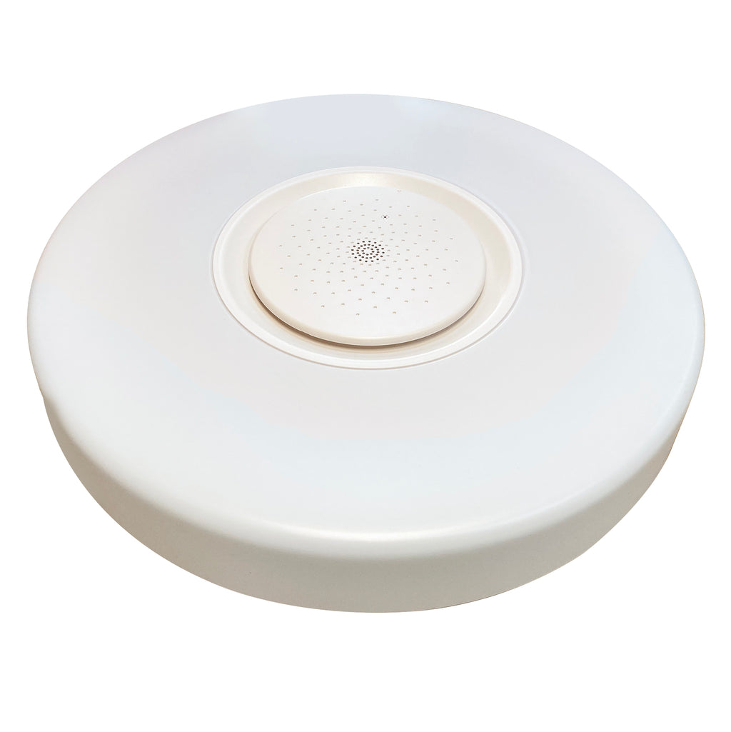 15 in. Adonis White Voice Control Selectable CCT LED Round Ceiling Light Flush Mount