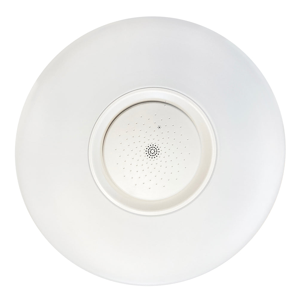 15 in. Adonis White Voice Control Selectable CCT LED Round Ceiling Light Flush Mount