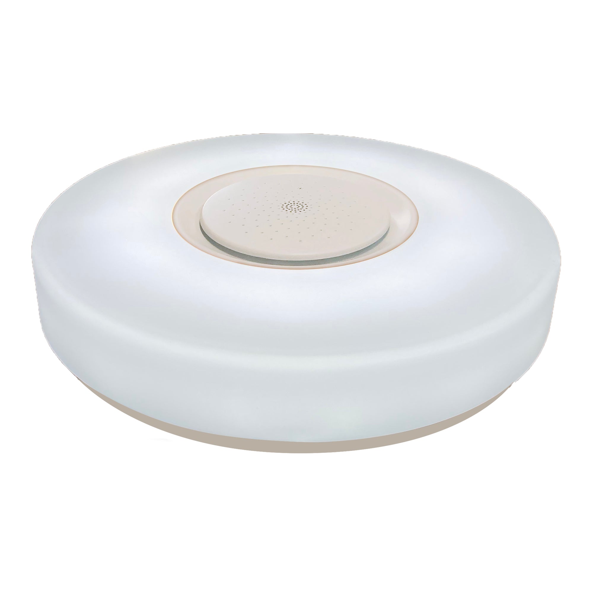 15 in. Adonis White Voice Control Selectable CCT LED Round Ceiling Light Flush Mount