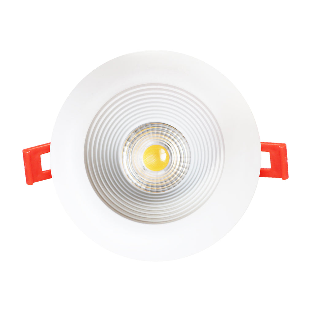 3 in. White 3000K/4000K Canless Remodel Baffle Integrated LED Recessed Light Kit