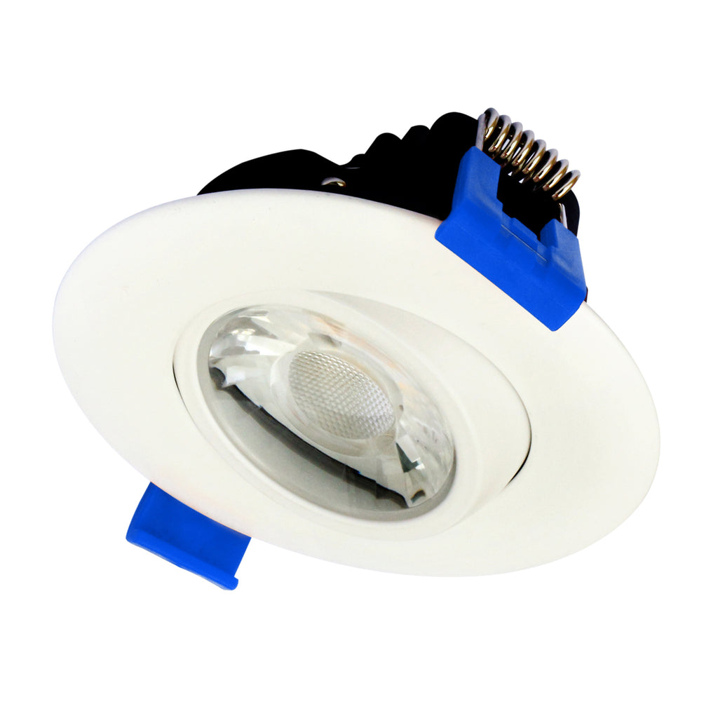 3 in. White 4000K Canless Remodel Directional Gimbal Integrated LED Recessed Light Kit