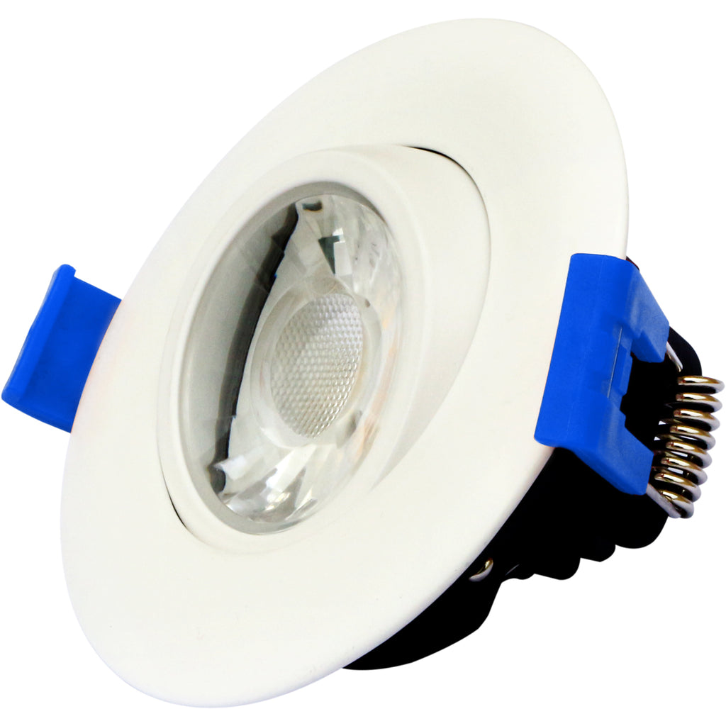 3 in. White 4000K Canless Remodel Directional Gimbal Integrated LED Recessed Light Kit