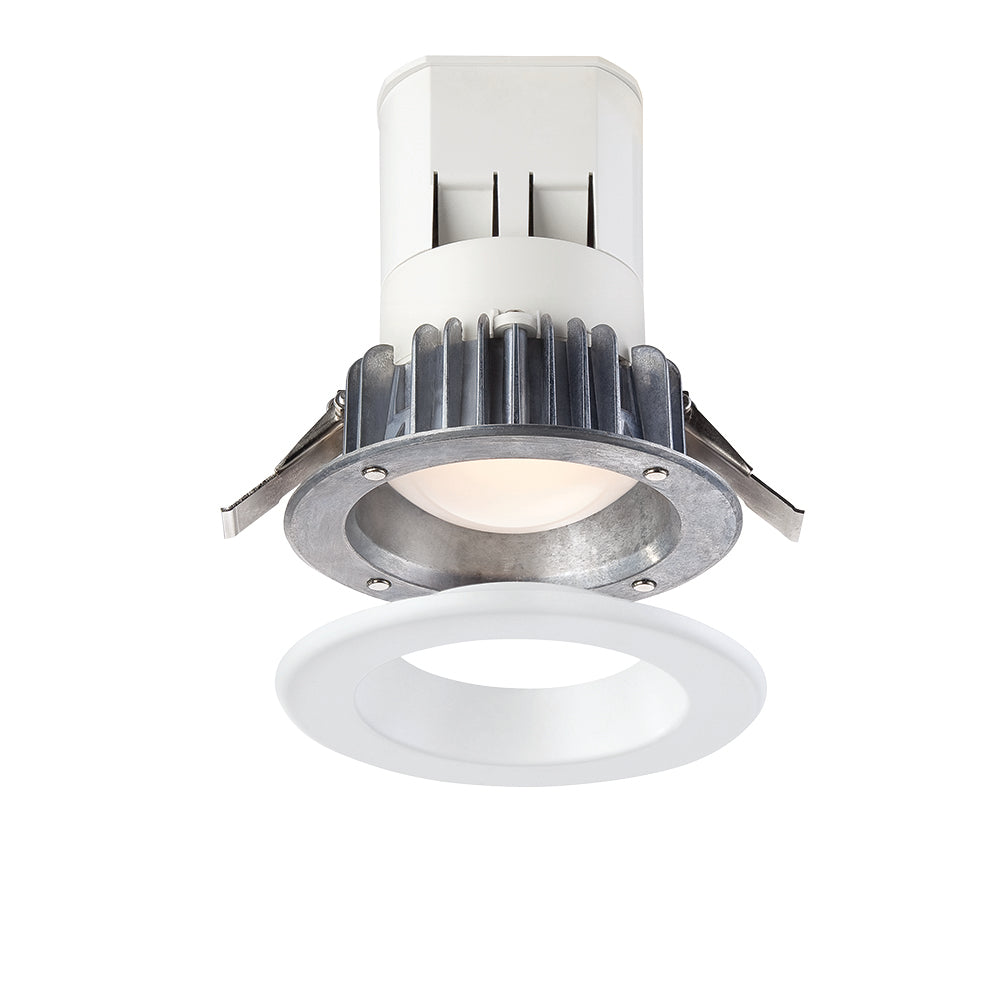 Easy Up Integrated LED 4 in. Airtight Dimmable Canless Recessed Light Kit with J-Box and Magnetic White Trim