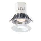 Easy Up Integrated LED 4 in. Airtight Dimmable Canless Recessed Light Kit with J-Box and Magnetic White Trim