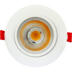 4 in. Integrated LED Directional Gimbal Airtight Canless Recessed Light Kit with White Trim