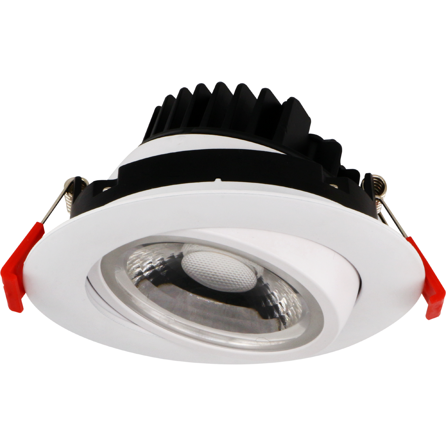 4 in. Integrated LED Directional Gimbal Airtight Canless Recessed Light Kit with White Trim