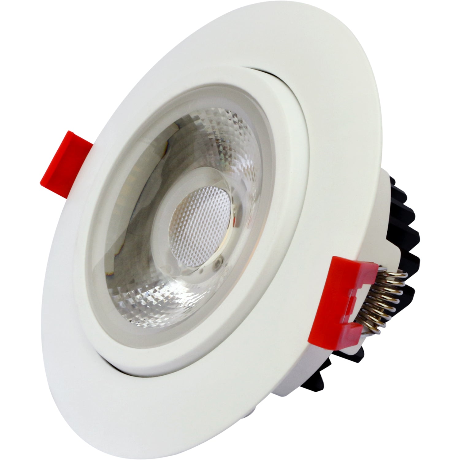 4 in. Integrated LED Directional Gimbal Airtight Canless Recessed Light Kit with White Trim