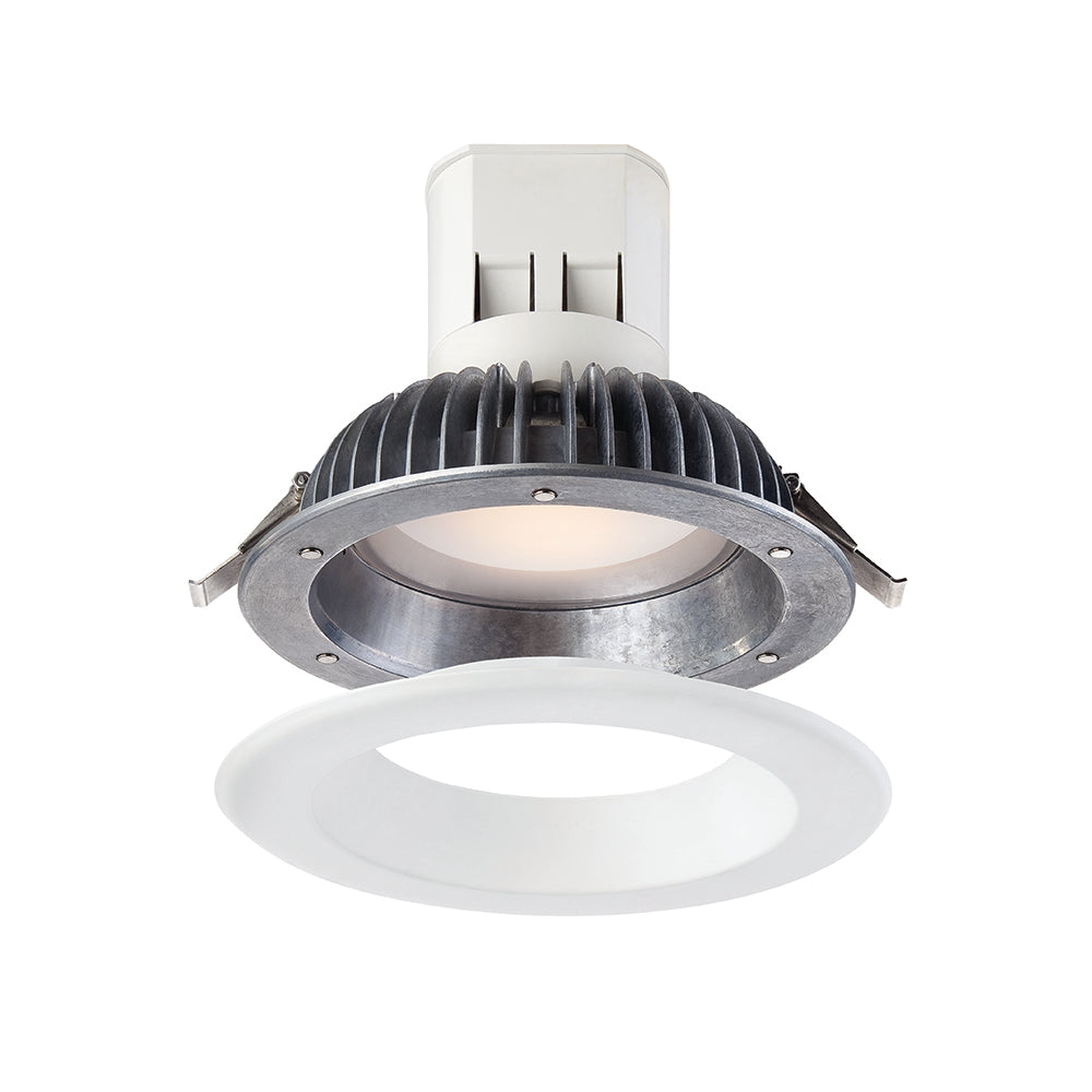 Easy Up Integrated LED 6 in. Airtight Dimmable Canless Recessed Light Kit with J-Box and Magnetic White Trim