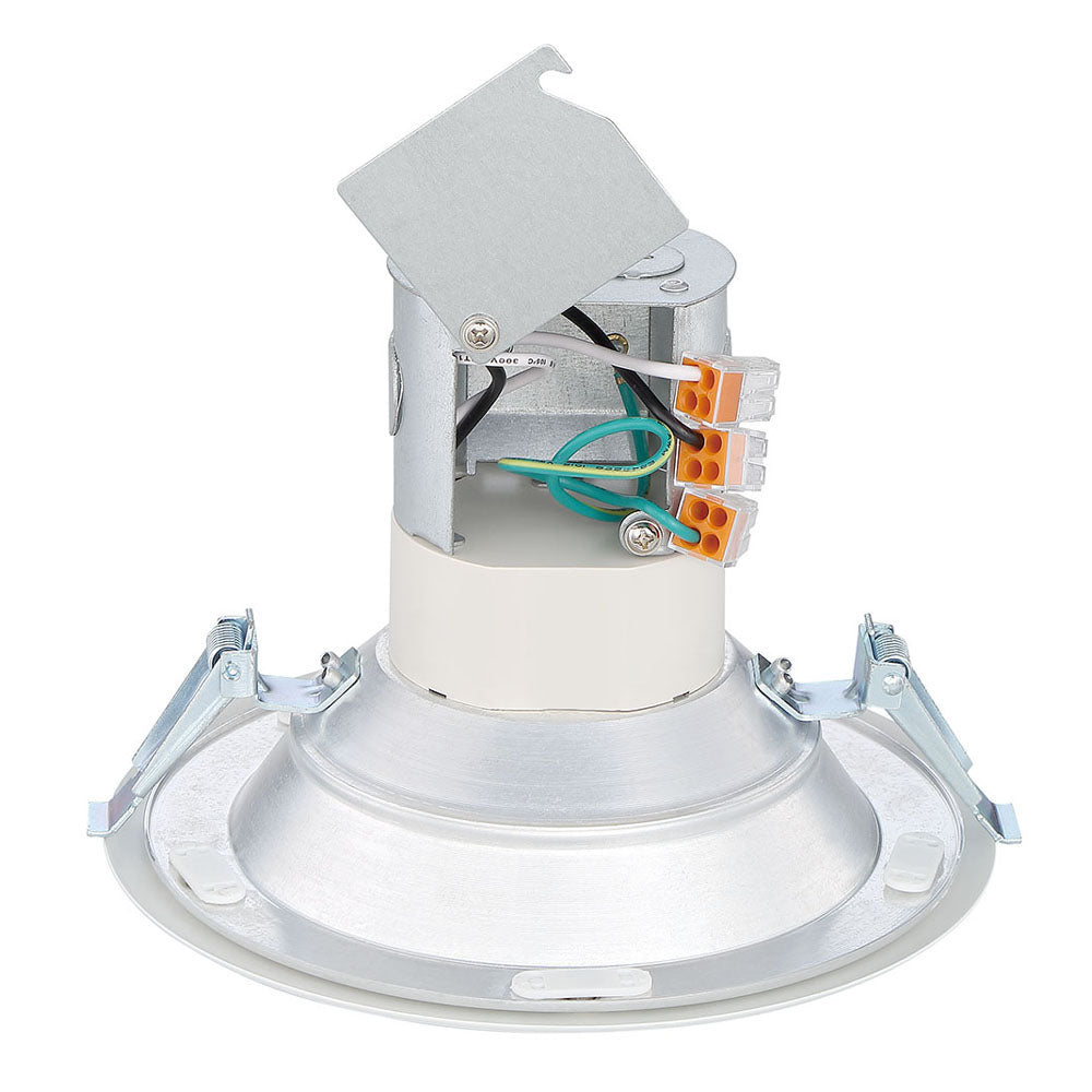 Easy Up Integrated LED 6 in. Airtight Dimmable Canless Recessed Light Kit with Magnetic White Trim