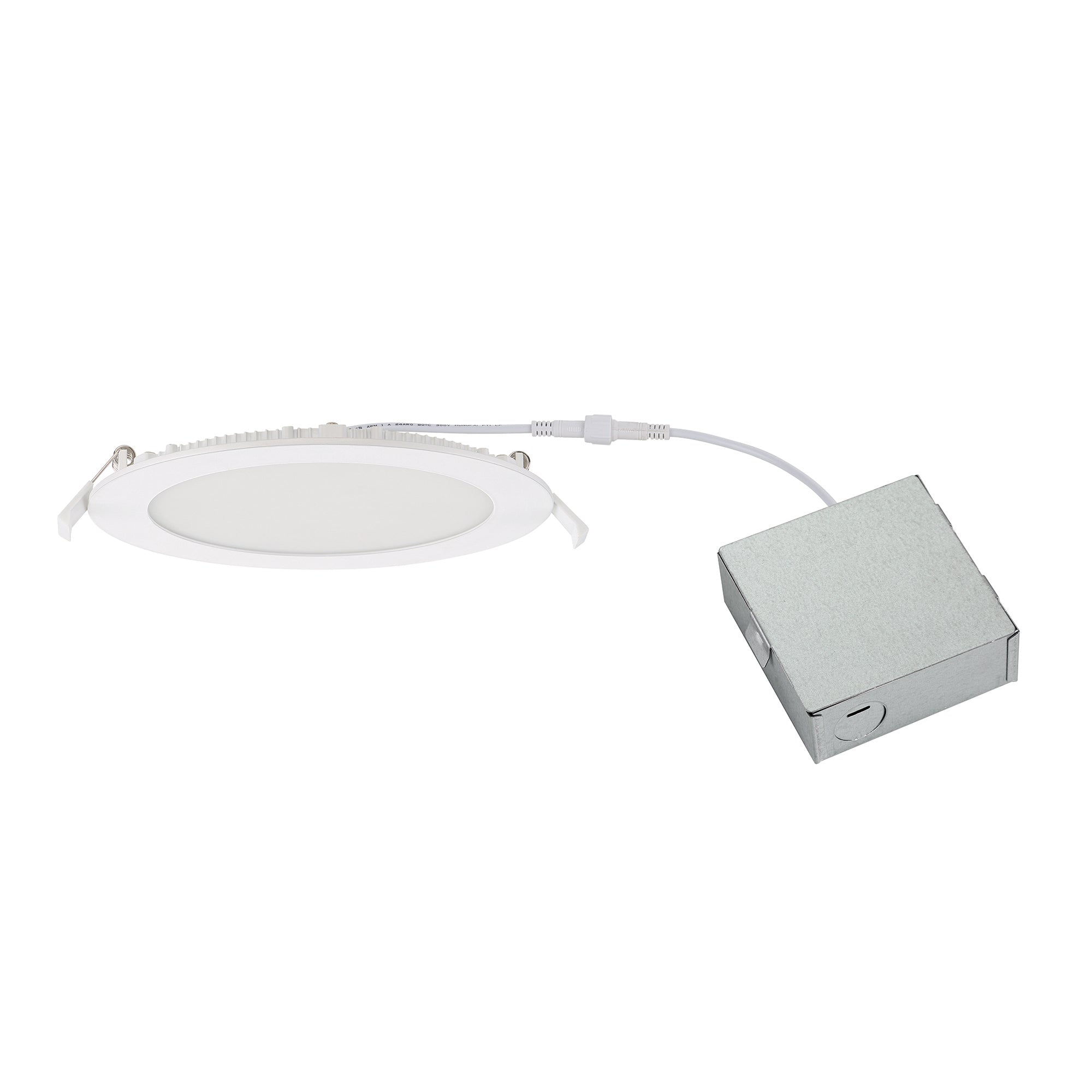 6 in. Round 800 Lumens Selectable CCT Integrated LED Canless Slim Panel Light