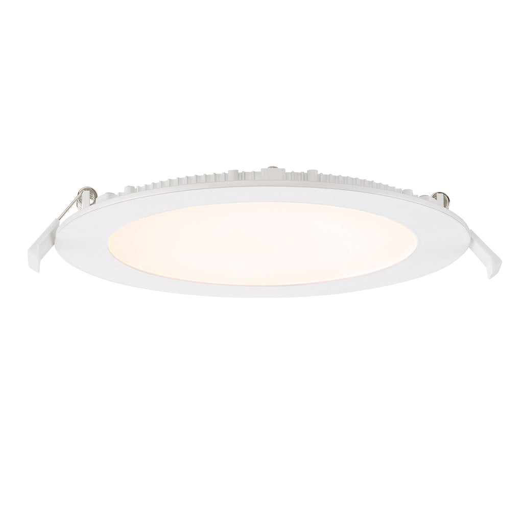 6 in. Round 800 Lumens Selectable CCT Integrated LED Canless Slim Panel Light