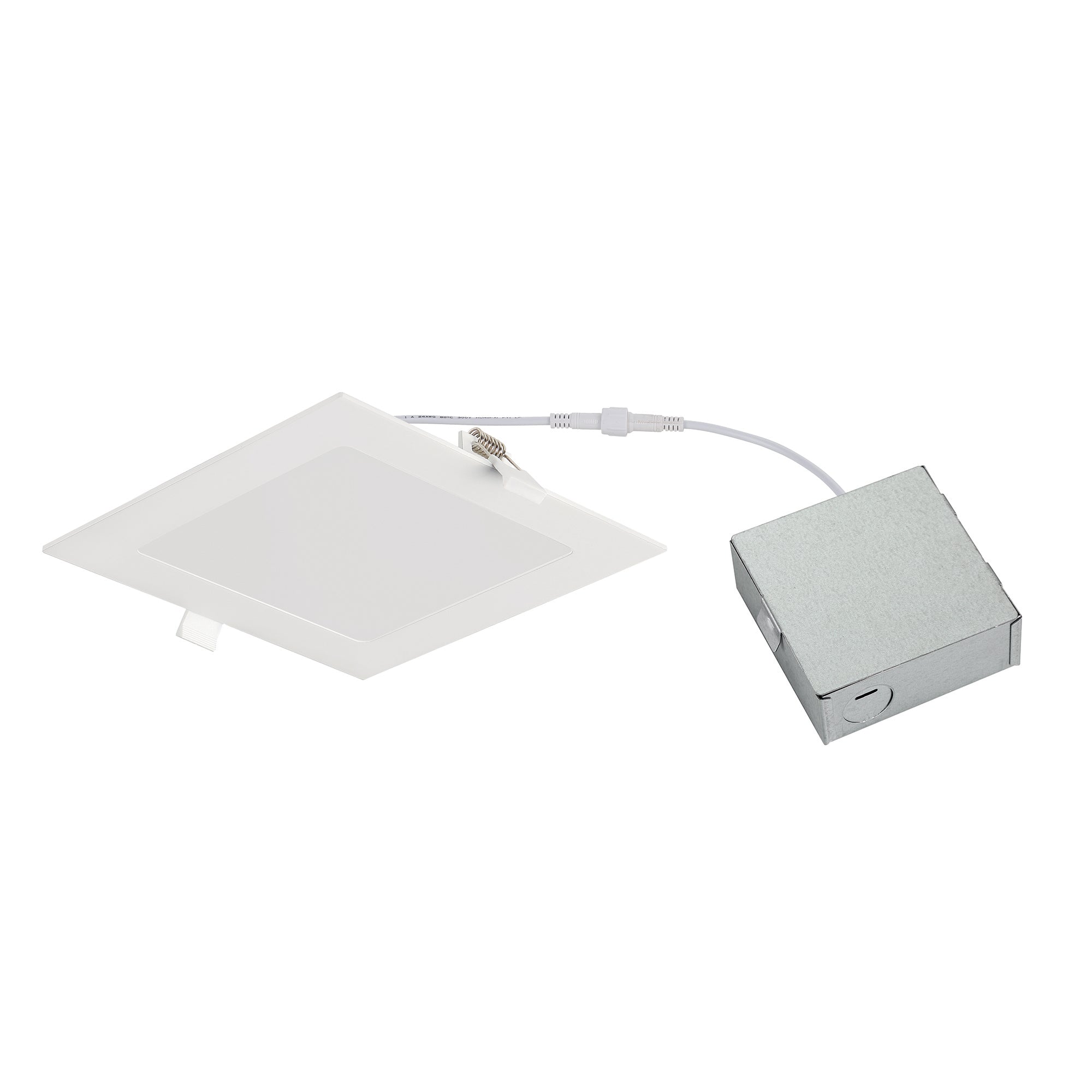 6 in. Square 800 Lumens Selectable CCT Integrated LED Canless Slim Panel Light