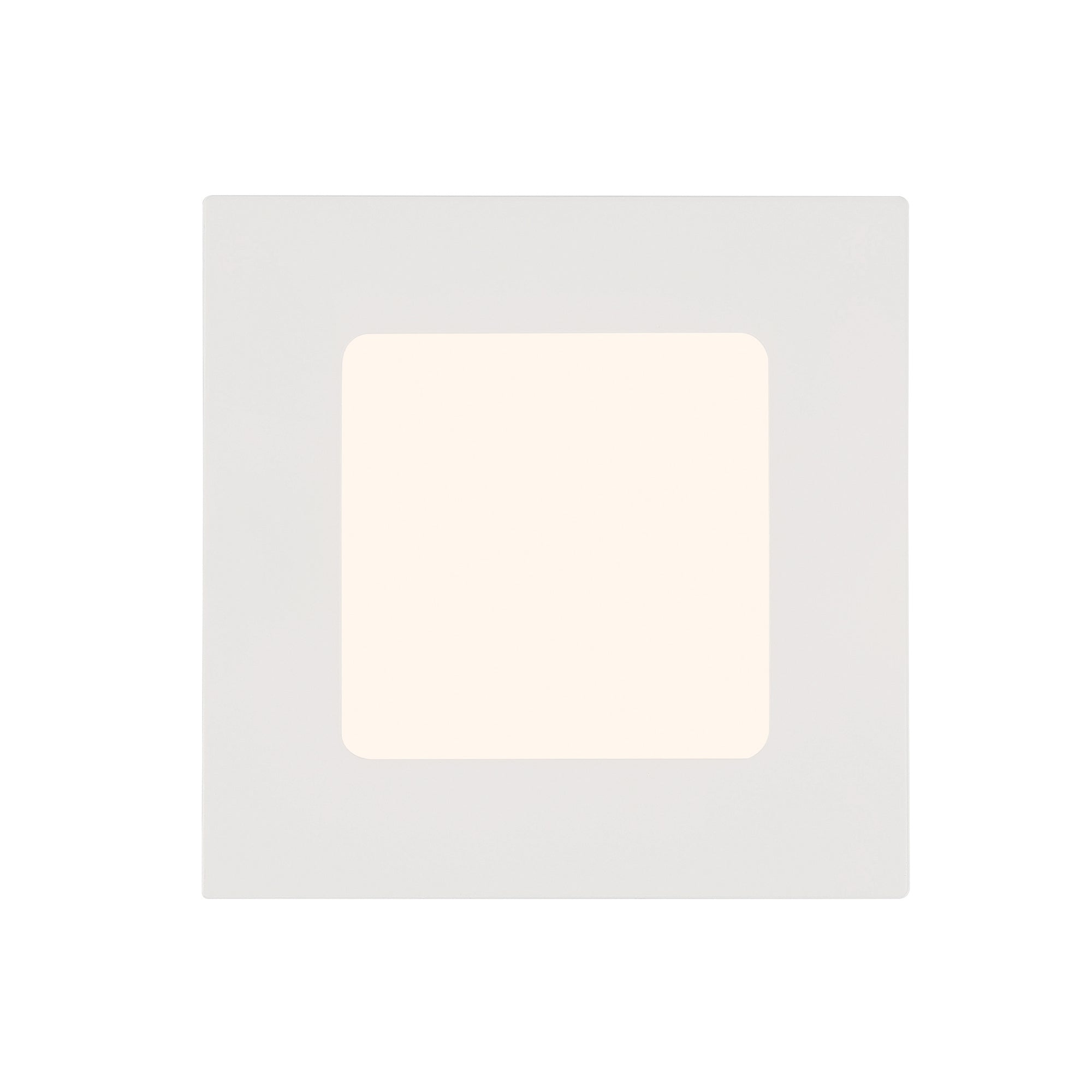 6 in. Square 800 Lumens Selectable CCT Integrated LED Canless Slim Panel Light