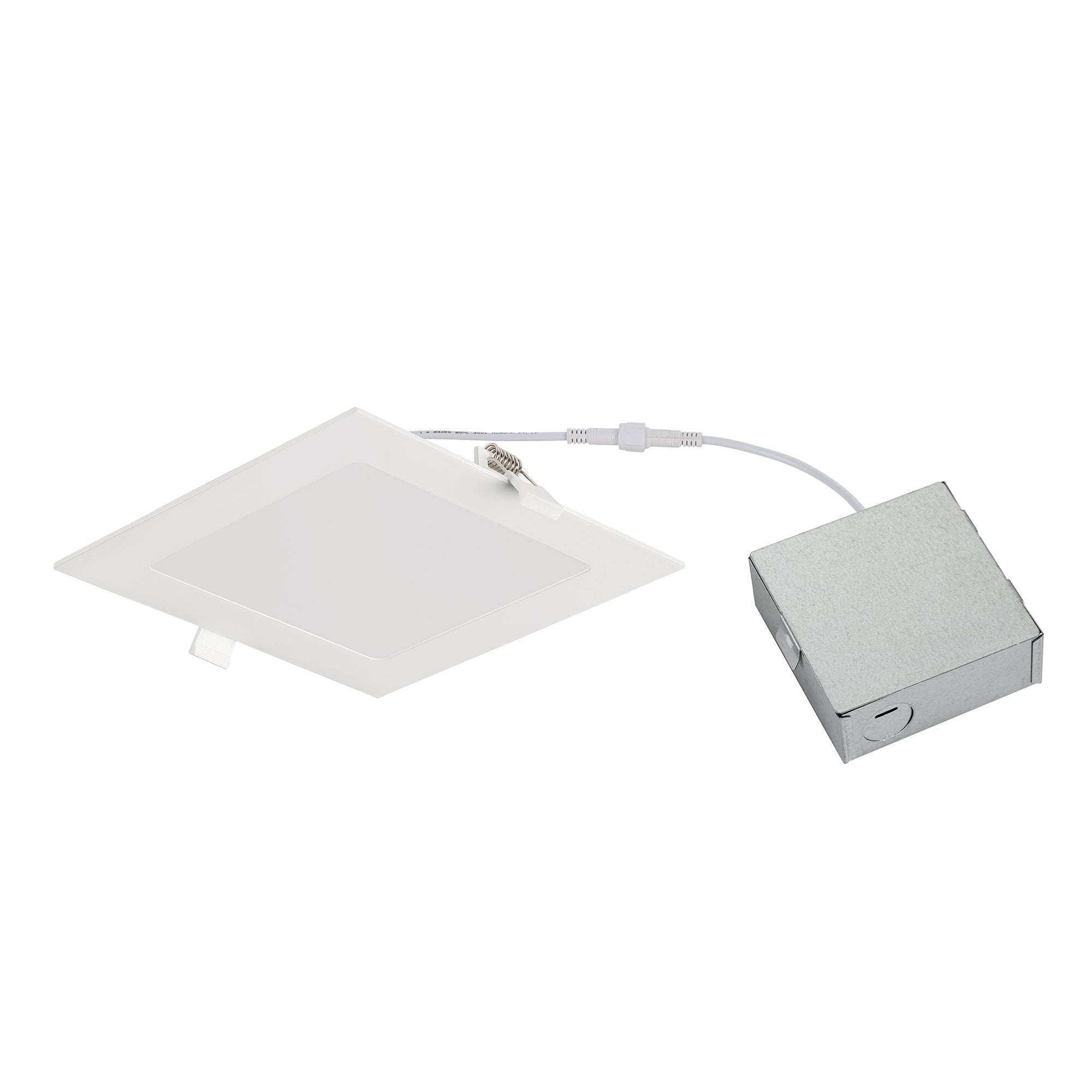 6 in. Square 900 Lumens Integrated LED Canless Slim Panel Light, 5000K