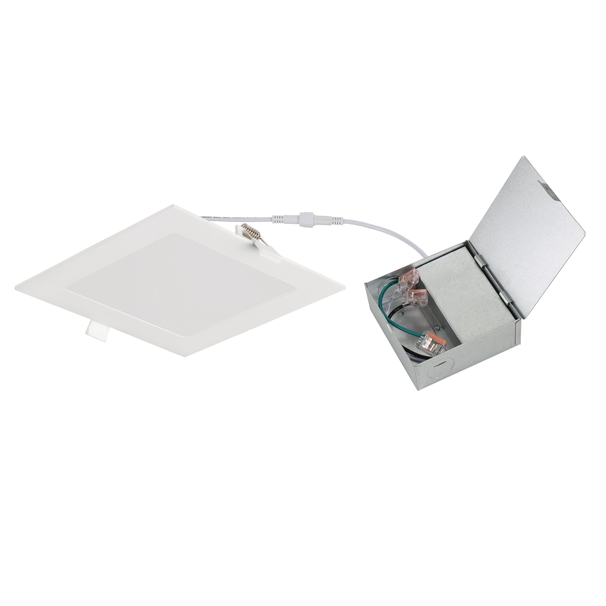 6 in. Square 900 Lumens Integrated LED Canless Slim Panel Light, 5000K