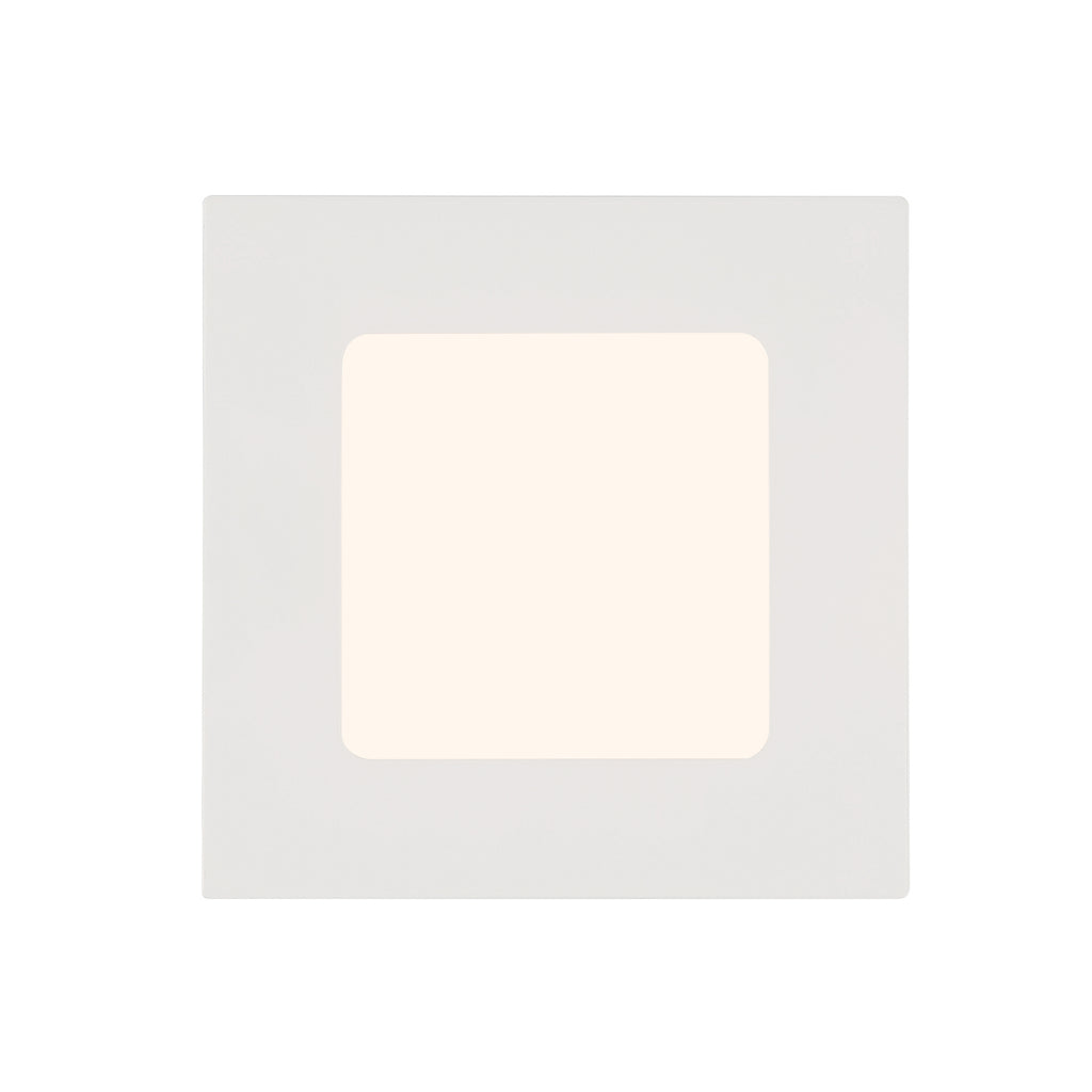 6 in. Square 900 Lumens Integrated LED Canless Slim Panel Light, 5000K