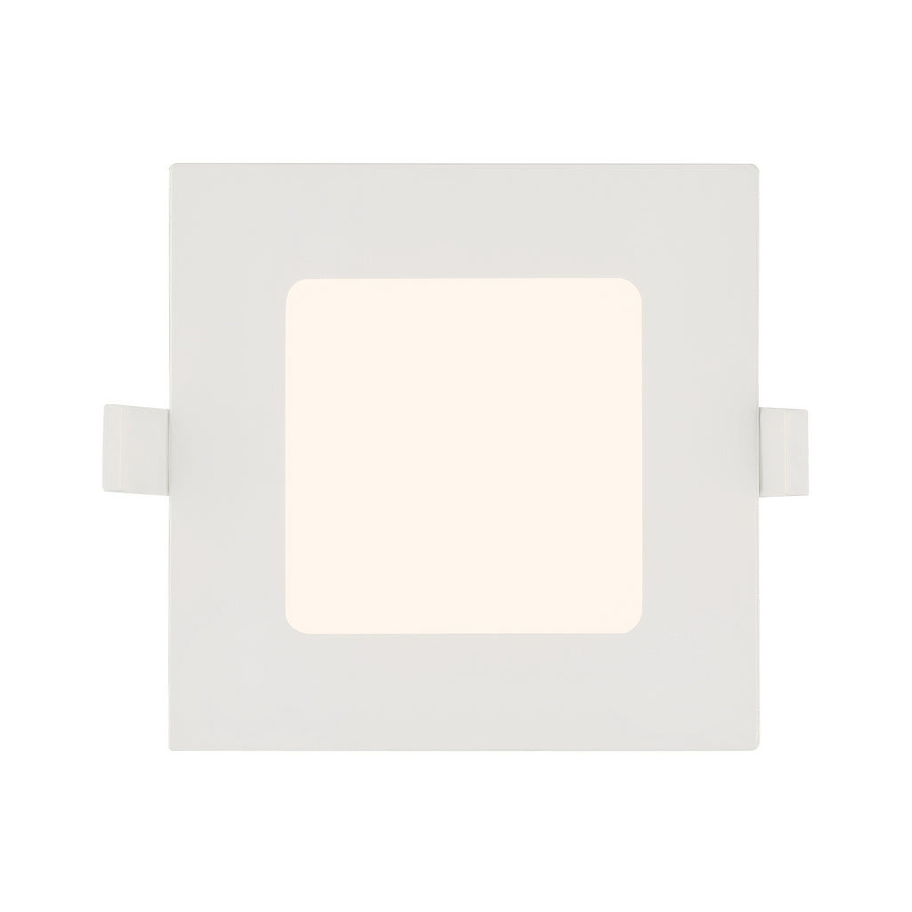 6 in. Square 900 Lumens Integrated LED Canless Slim Panel Light, 5000K