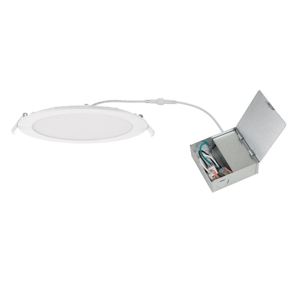 6 in./8 in. Round Integrated LED Canless Slim Panel Light, 5000K