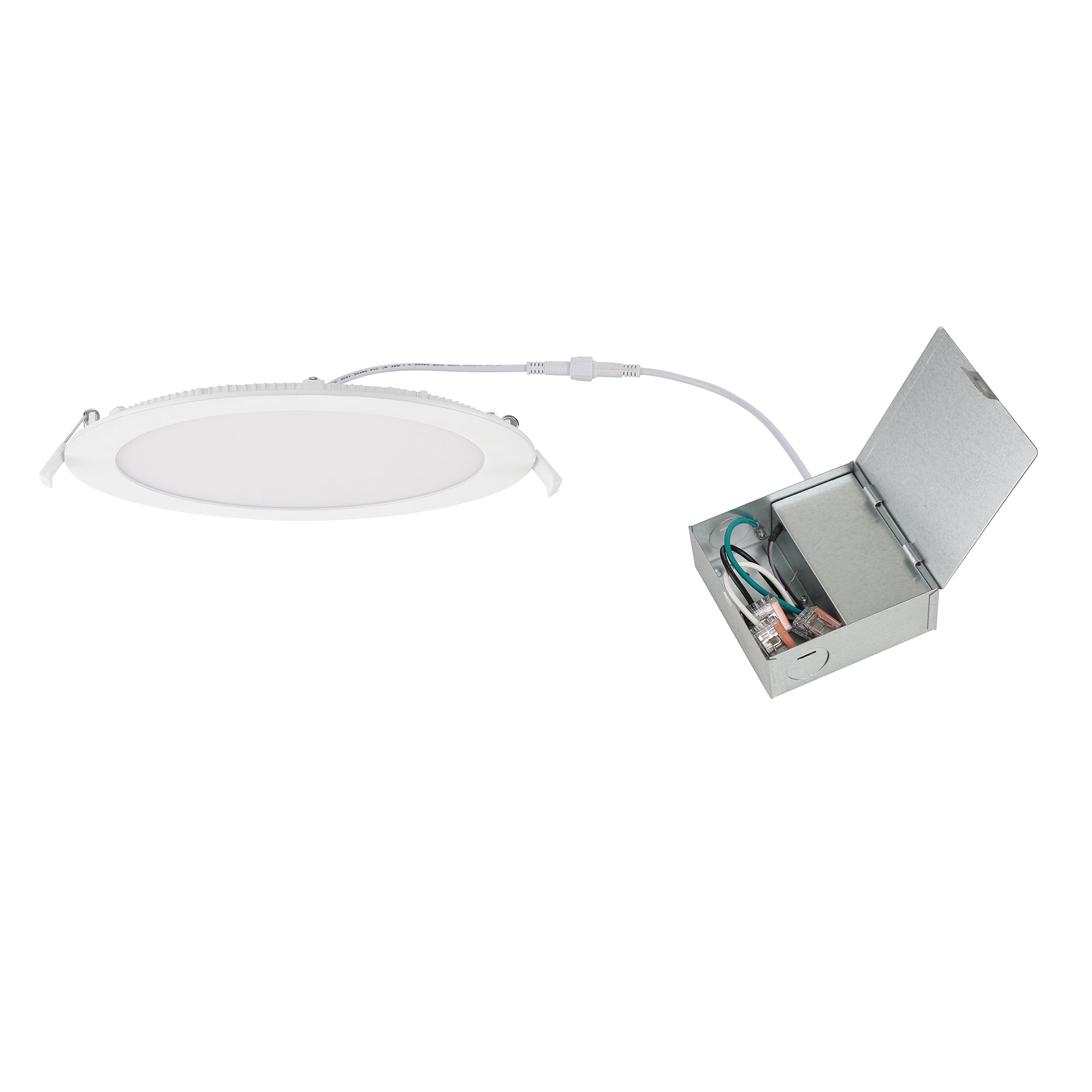 6 in./8 in. Round Integrated LED Canless Slim Panel Light, 5000K