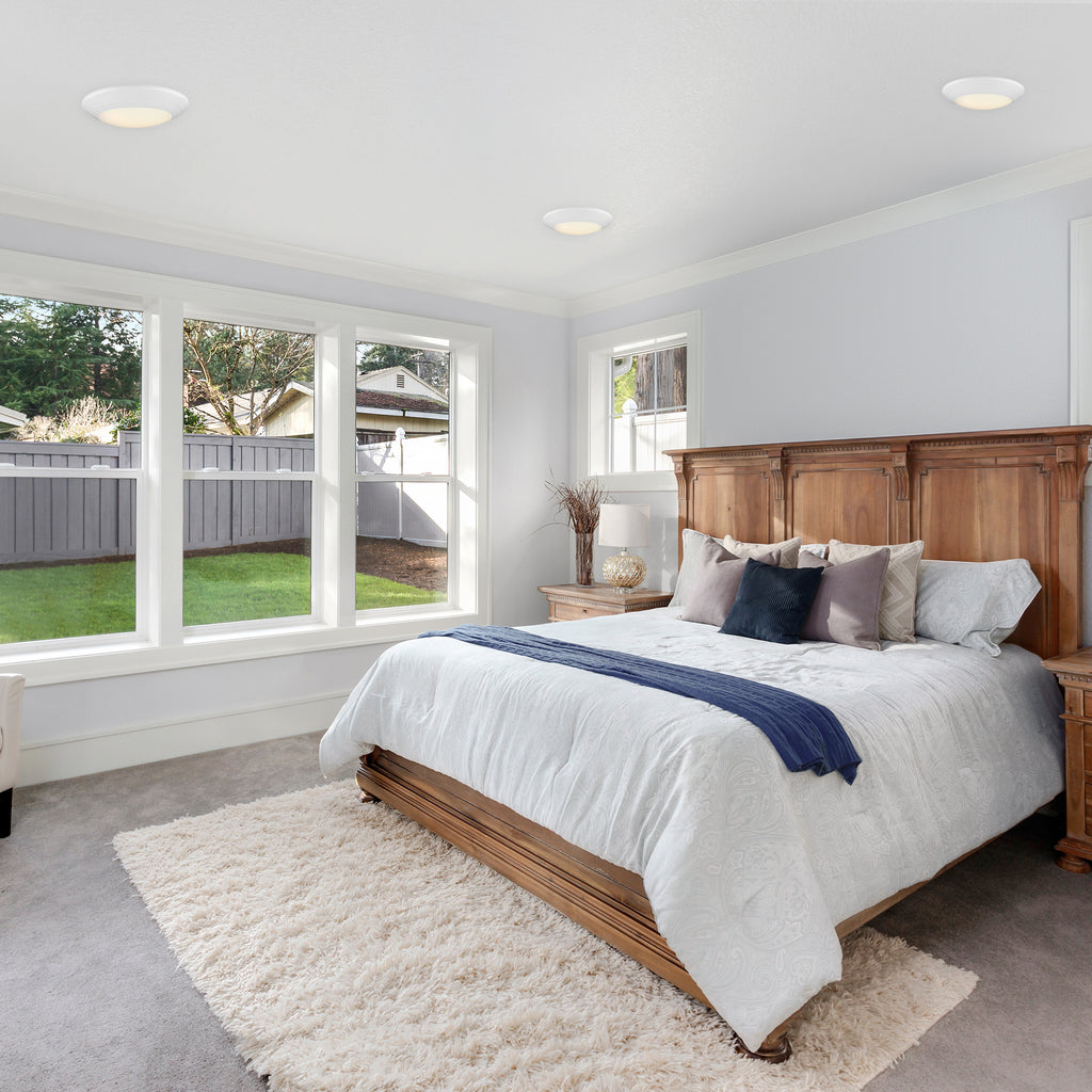 6 in. Integrated LED White Round Recessed Light Trim 760 Lumens 2700K
