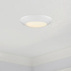 6 in. Integrated LED White Round Recessed Light Trim 760 Lumens 2700K