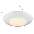 6 in. Integrated LED White Round Recessed Light Trim 760 Lumens 2700K