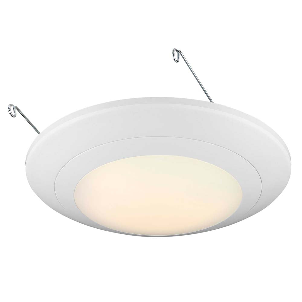 6 in. Integrated LED White Round Recessed Light Trim 760 Lumens 2700K