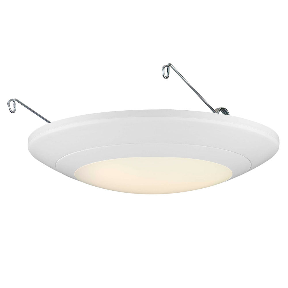 6 in. Integrated LED White Round Recessed Light Trim 760 Lumens 2700K
