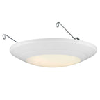 6 in. Integrated LED White Round Recessed Light Trim 760 Lumens 2700K
