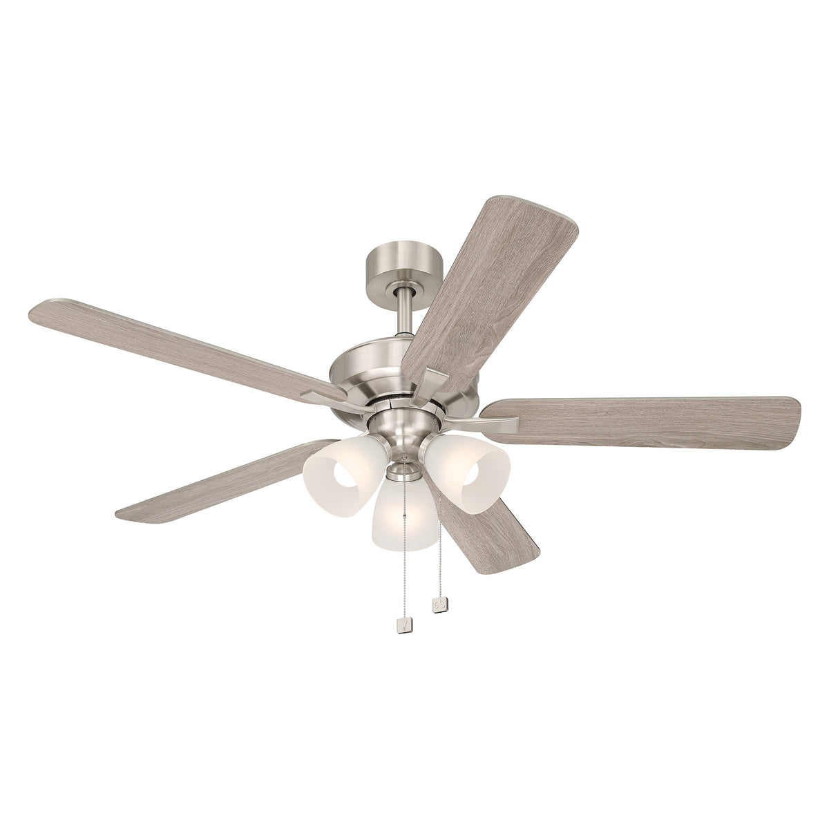 Stellant II 52 in. Indoor/Covered Outdoor Traditional Ceiling Fan with (3) 3000K LED Bulbs Included