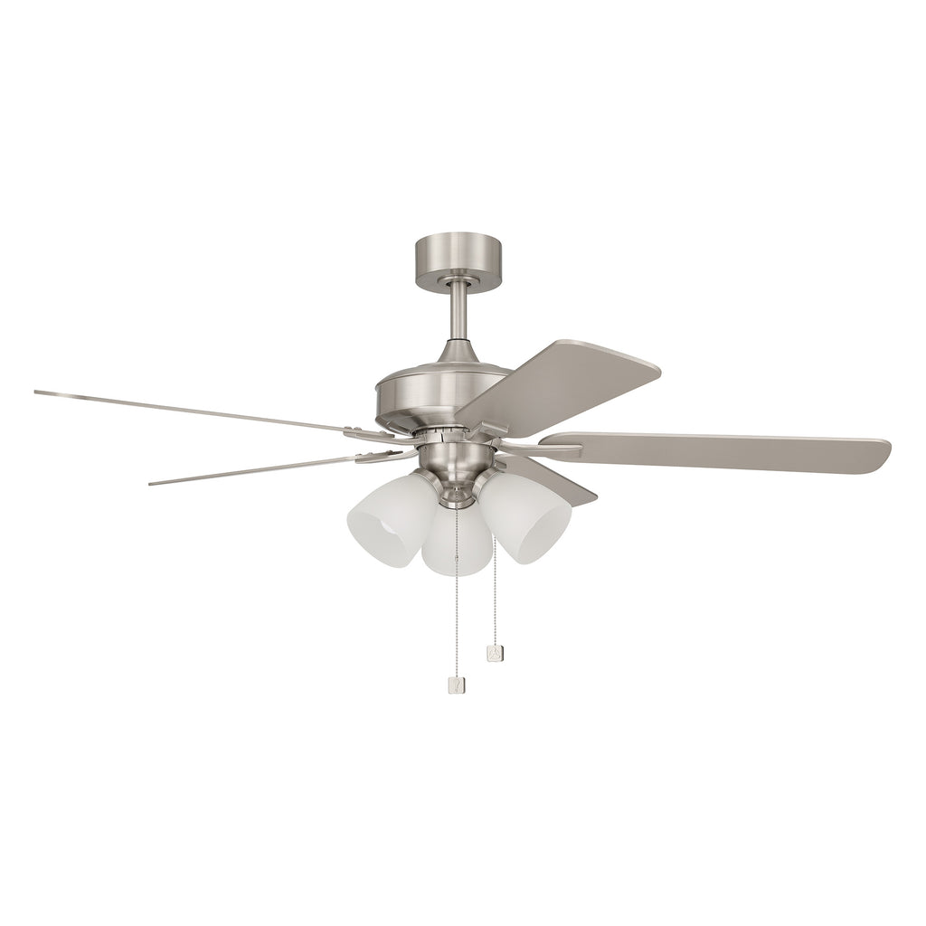 Stellant II 52 in. Indoor/Covered Outdoor Traditional Ceiling Fan with (3) 3000K LED Bulbs Included