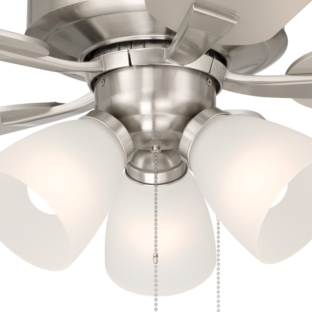 Stellant II 52 in. Indoor/Covered Outdoor Traditional Ceiling Fan with (3) 3000K LED Bulbs Included