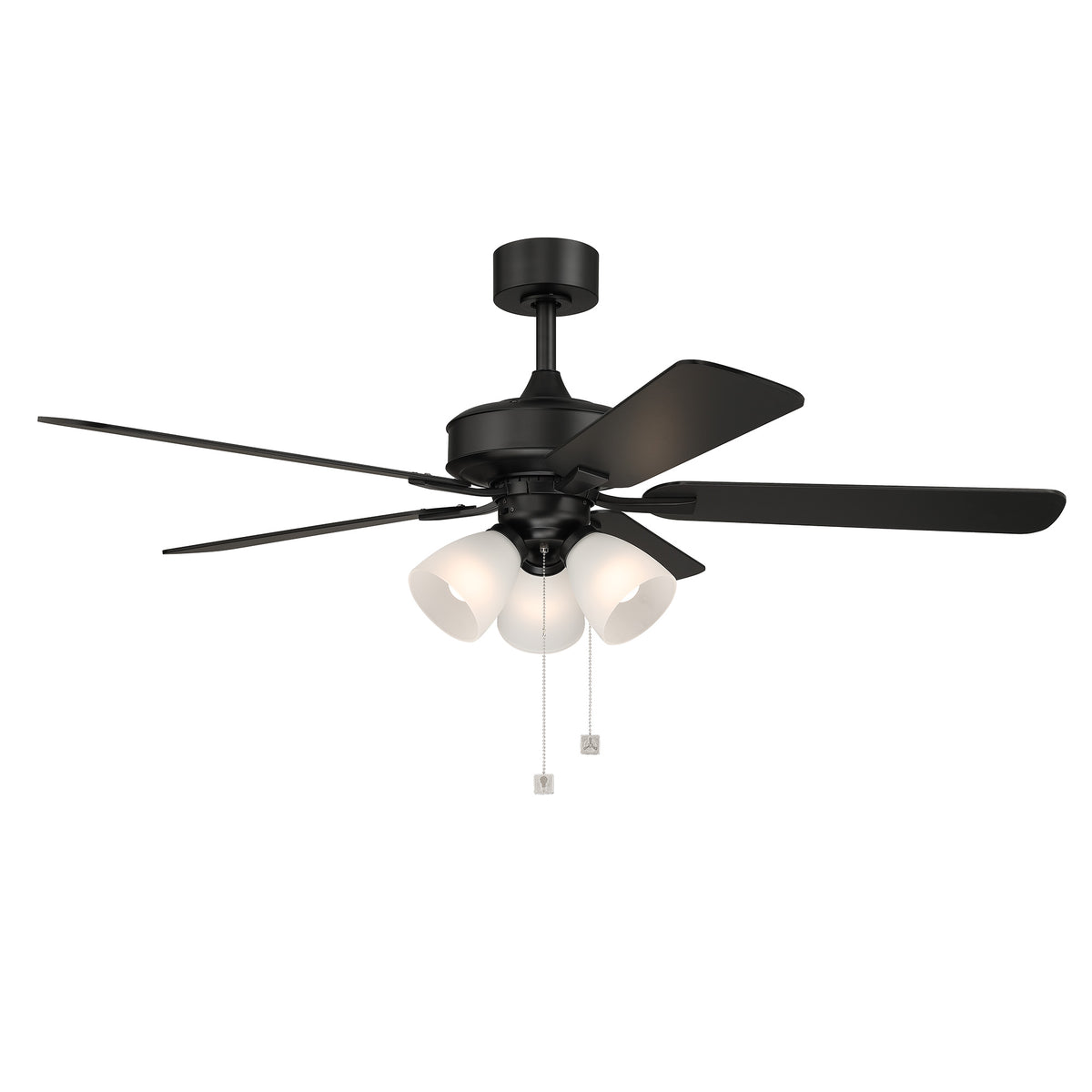 Stellant II 52 in. Indoor/Covered Outdoor Traditional Ceiling Fan with (3) 3000K LED Bulbs Included