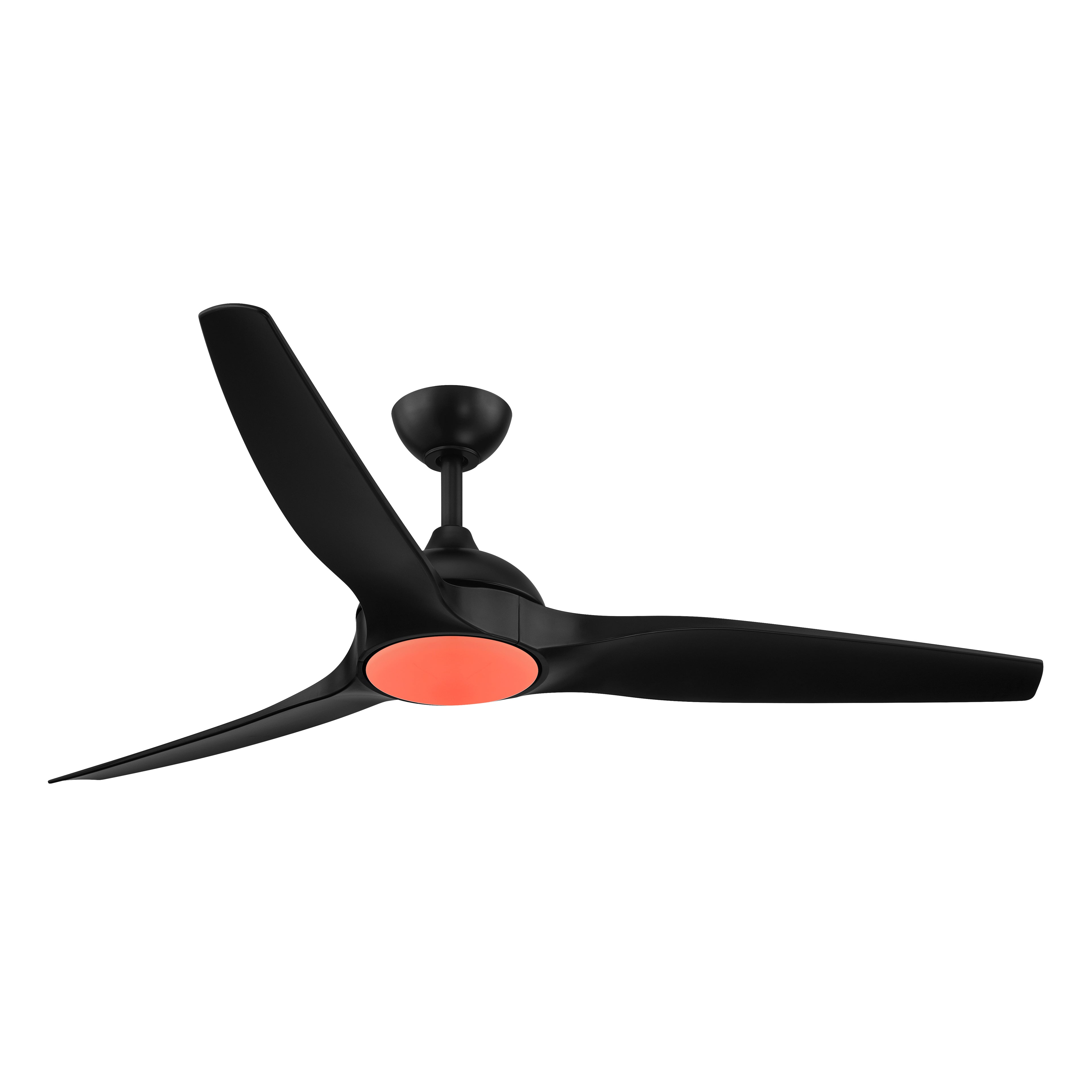 Arcas Outdoor Integrated LED Ceiling Fan with 5 CCT and 7 RGB Selections, Remote Included