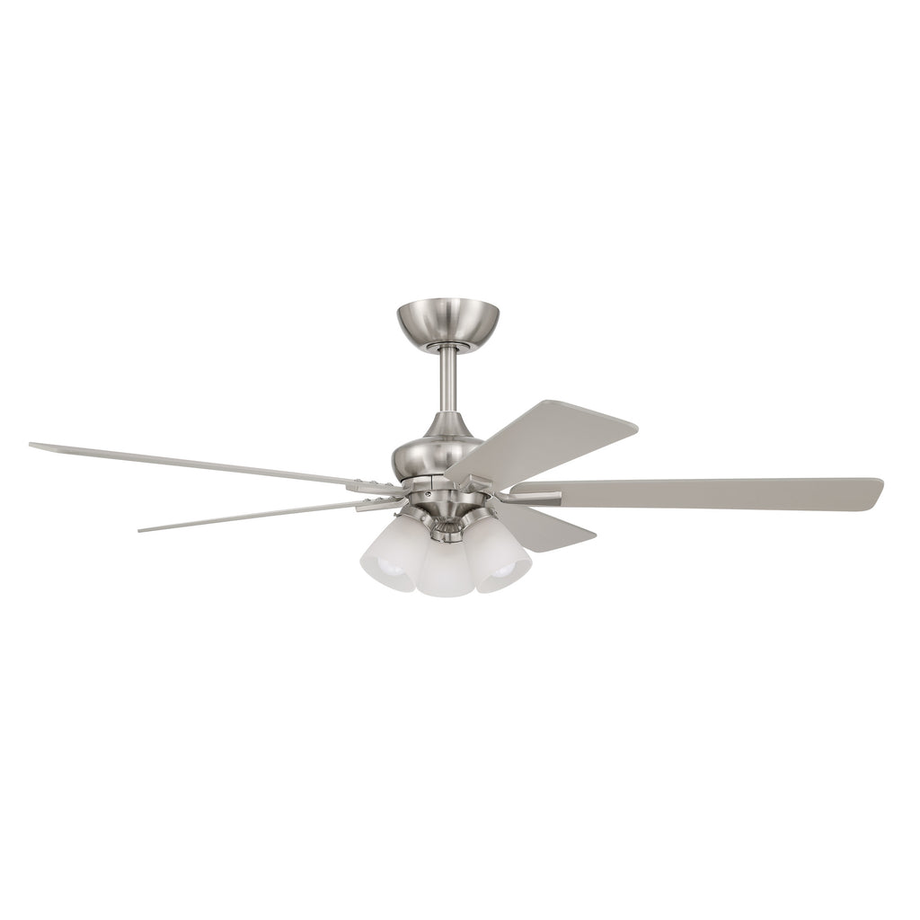 Charney 52 in. Indoor Traditional Ceiling Fan with (3) 3000K LED Bulbs, Remote Included