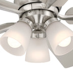 Charney 52 in. Indoor Traditional Ceiling Fan with (3) 3000K LED Bulbs, Remote Included