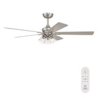 Charney 52 in. Indoor Traditional Ceiling Fan with (3) 3000K LED Bulbs, Remote Included