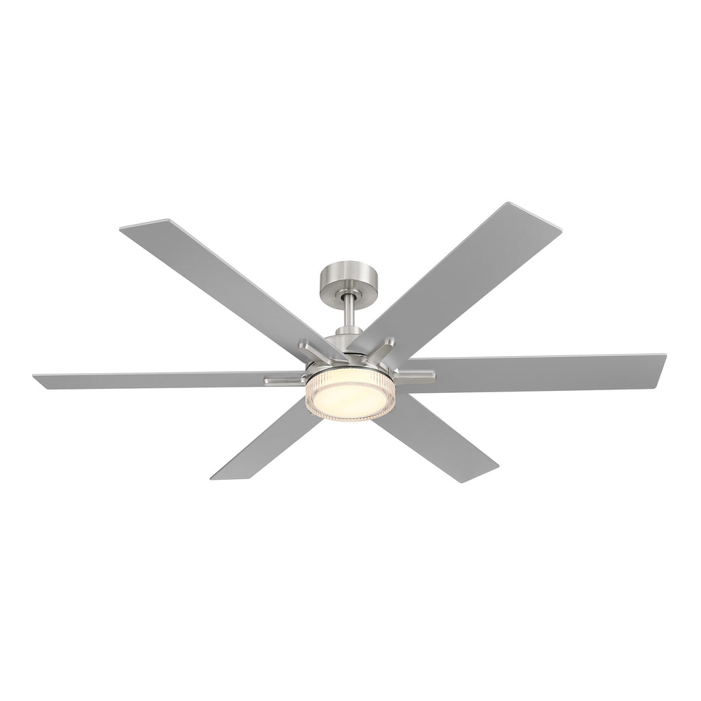 Chillion 60 in. Indoor/Covered Outdoor LED Ceiling Fan with 5 CCT and 7 RGB Selections, Remote Included