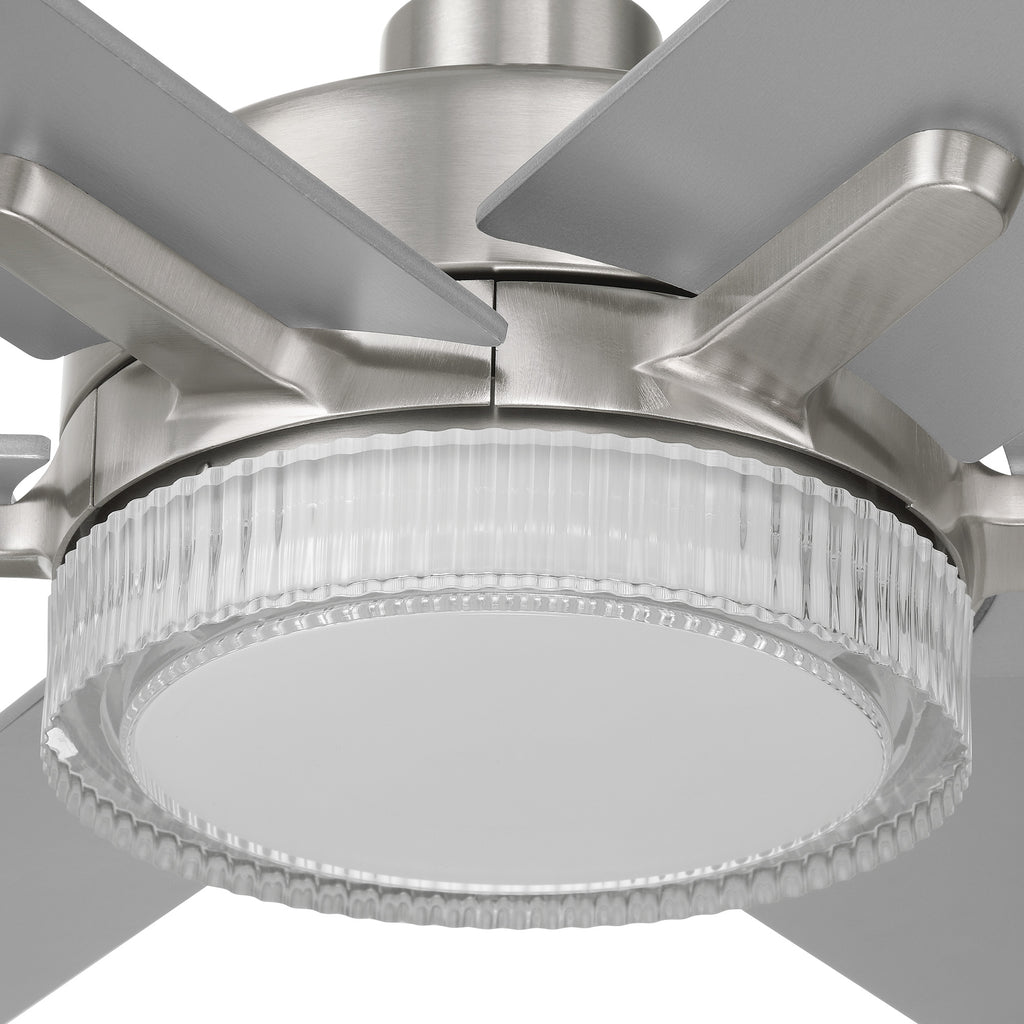 Chillion 60 in. Indoor/Covered Outdoor LED Ceiling Fan with 5 CCT and 7 RGB Selections, Remote Included