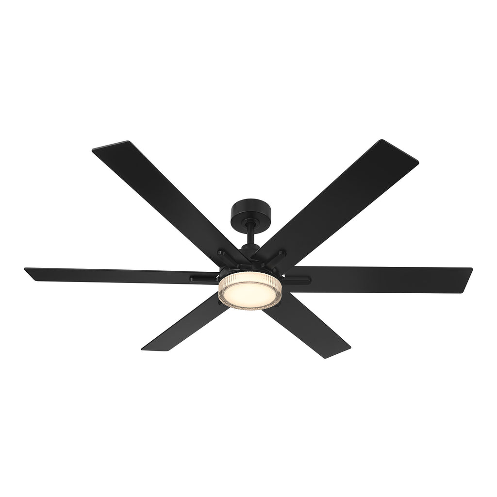 Chillion 60 in. Indoor/Covered Outdoor LED Ceiling Fan with 5 CCT and 7 RGB Selections, Remote Included