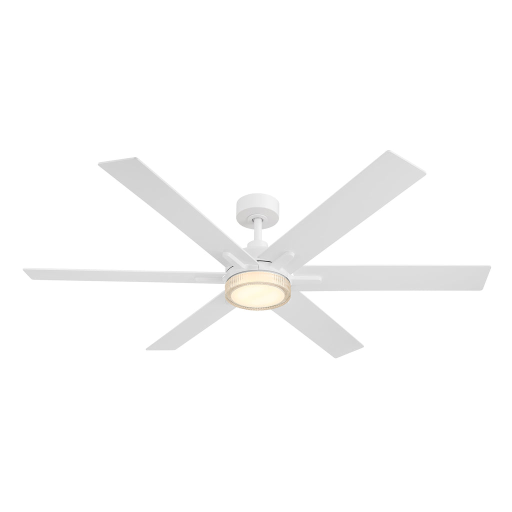 Chillion 60 in. Indoor/Covered Outdoor LED Ceiling Fan with 5 CCT and 7 RGB Selections, Remote Included
