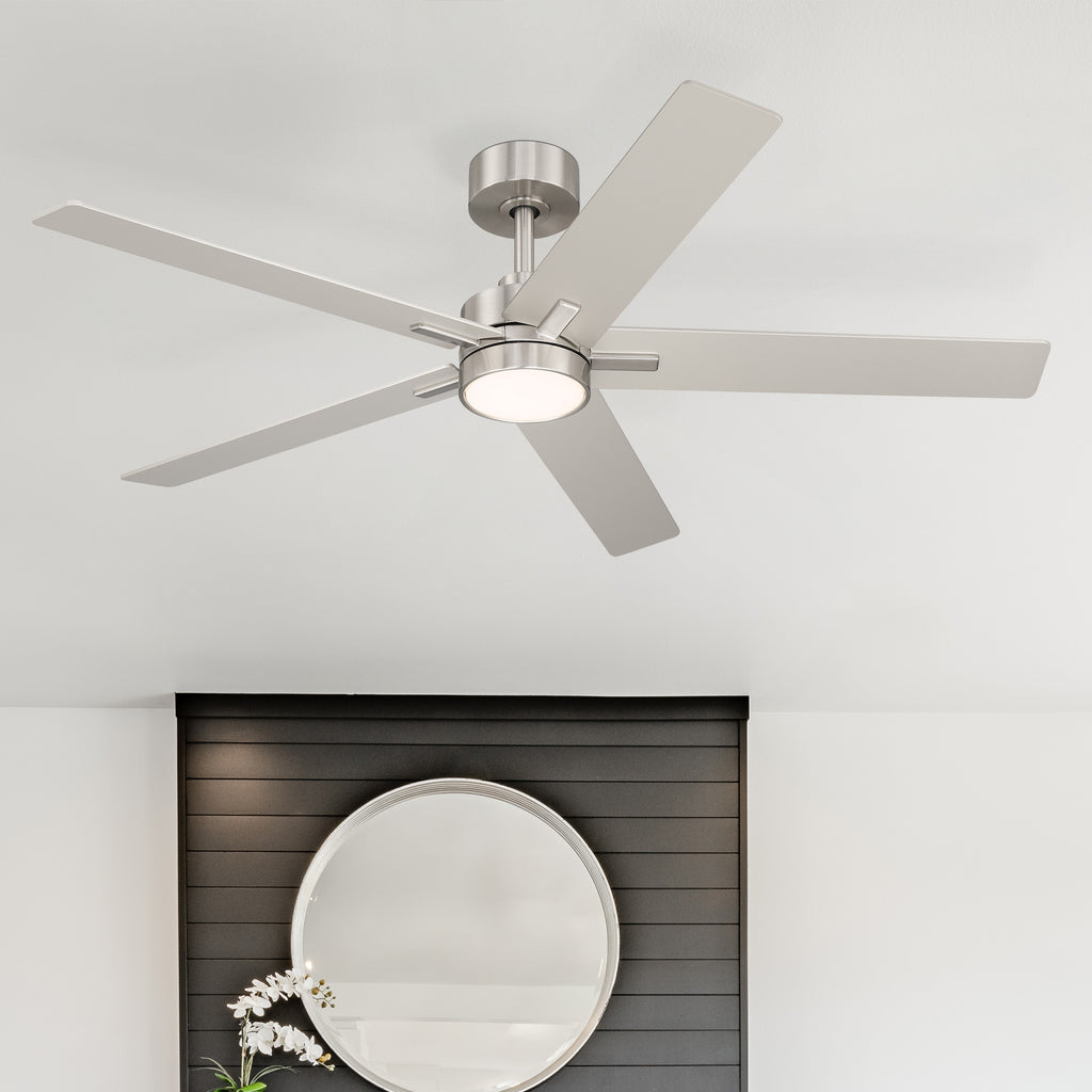 Cory 52 in. Indoor/Covered Outdoor Modern Ceiling Fan with Integrated 3000K LED w/ Remote Control