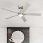 Cory 52 in. Indoor/Covered Outdoor Modern Ceiling Fan with Integrated 3000K LED w/ Remote Control